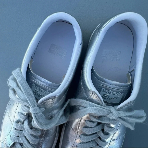 Onitsuka Tiger Lawnship 3.0 Metallic Court Sneaker Like New Mens 8 - Picture 8 of 13